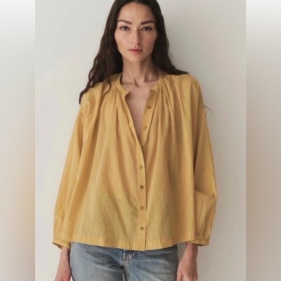 Doen The Jane Blouse in Palomino size m - Picture 2 of 3